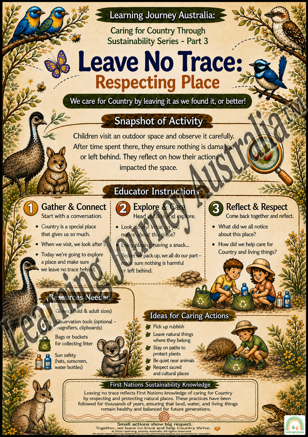 Embedding First Nations Perspectives - First Nations Sustainability Practices: Part 3 - Leave No Trace: Respecting Place